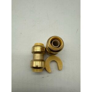 1/2 Brass Push-to-Connect Coupling